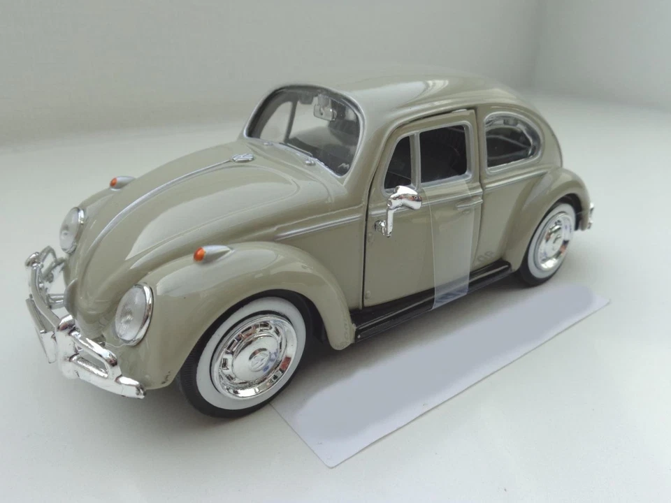 Vw Maggiolino 1966 Beige Modellino Auto 1 24 Motormax