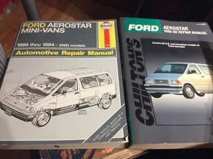2 Chilton & Haynes 1985-1990 Ford Aerostar Repair Service Manuals - Foto 1 di 2
