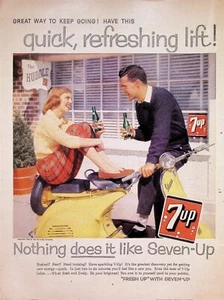 VINTAGE 1950s Print Ad ~ 7 Up ~ Nothing does it like Seven-Up ~ - Picture 1 of 1