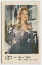 Marina Vlady Dutch Gum Trading Card - 1963 Star Bilder D #100 E5