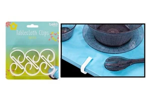 NEW TABLE CLOTH CLIPS HOLDER TABLECLOTH 6 PACK PICNIC PARTY UK SELLER FREE P&P - Picture 1 of 1