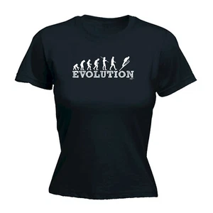 Evolution Sk Jumping - Damen T-Shirt lustig T-Shirt Neuheit Geschenk Tshirt - Bild 1 von 8
