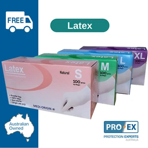 Gloves - Latex - Powder Free - Disposable - 100 per box - Picture 1 of 2