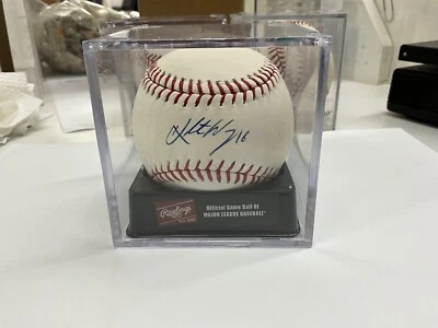 Béisbol autografiado por Kolton Wong autenticado por JSA Foto 1 de 2