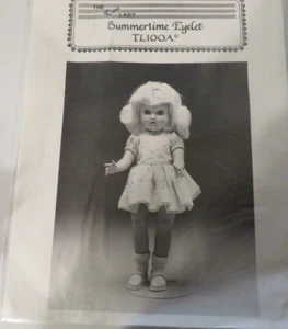 The Toni Lady Pattern Summertime Eyelet Dress 14"-15" Girl Doll UNCUT/NEW - Picture 1 of 2