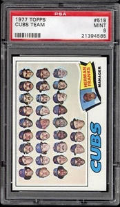 1977 Topps #518 Chicago Cubs - PSA MINT 9 - VSCARDS - Picture 1 of 2