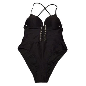Envya Swimwear Black One Piece Swimsuit Size Small - Picture 1 of 8