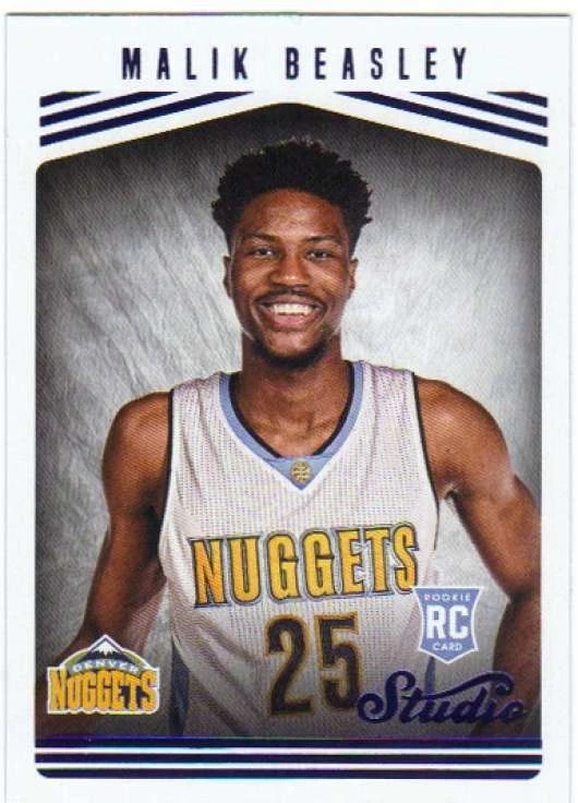2016-17 Panini Studio #183 Malik Beasley NM-MT Nuggets SE J2M - Image 1 of 1
