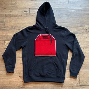 2022 Los Angeles LA Streetwear Brand "Chain" Redbox Chenille Patch Black Hoodie - Bild 1 von 9
