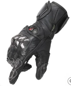 Men's Medium Carbon Fiber Motorcycle Gloves, ESA Padding & Touchscreen, Armor - Bild 1 von 14