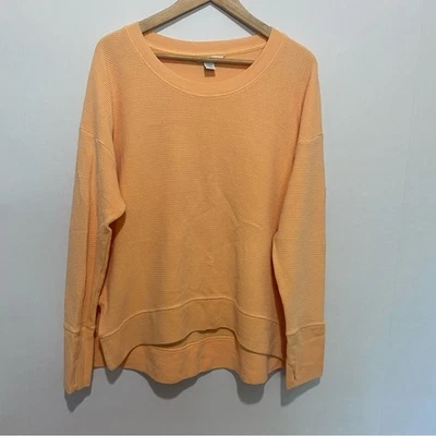 Sudadera Athleta Coaster Luxe Waffle XL Melocotón Cómoda Minimalista Suave Acogedora Foto 1 de 4