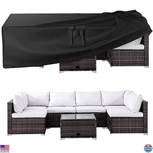 Wasserdichte robuste Terrassenmöbel Abdeckungen 108"x82"x27,9" Outdoor Schutz - Bild 1 von 6