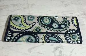 Thirty-One Gifts Blue Paisley Pattern Travel Flat Iron/Curling Iron Holder - Picture 1 of 7