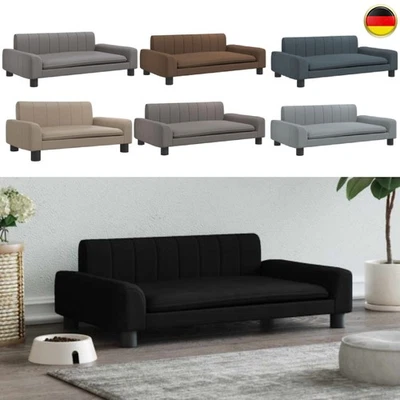 MARKENLOS Hundecouch Hundebett Hundesofa Stoff/Kunstleder Haustier Hunde Bett 70/90cm