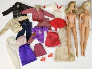 VTG 1980 Mego Jordache Candi Dolls Cheerleader Action Clothes Corvette Lot - Picture 1 of 24