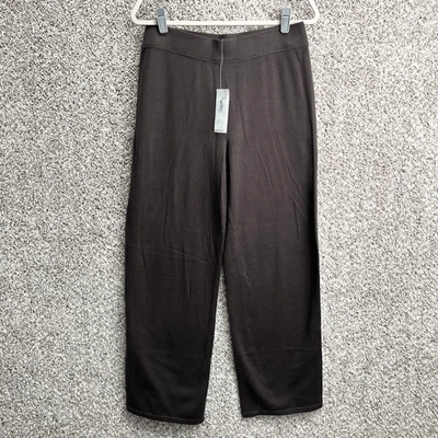 Eileen Fisher Pants Women's Small Brown Stretch Cotton Spa Wear Straight Leg NWT - Image 1 of 4