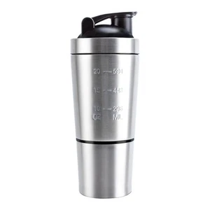 Shaker Bottle - 27oz Stainless Steel Protein Mixer, Wire Whisk Included, BPA ... - Picture 1 of 8