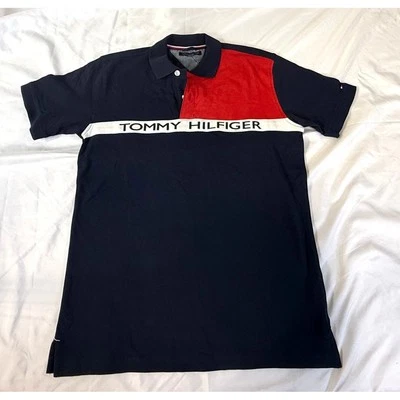 TOMMY HILFIGER Polo Boy's Large 16/18 Short Sleeve Collared Shirt NWT - Image 1 of 3