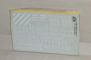 HO scale decal Herald King L-410 Burlington Northern RR locomotive Hustle Muscle - Picture 1 of 2