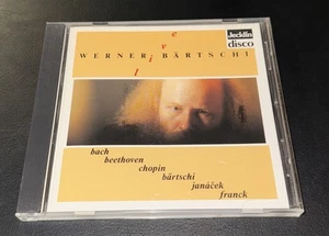 WERNER BARTSCHI "Live" Bach/Beethoven/Chopin/Franck CD 1989 *VG w/promosticker* - Picture 1 of 8