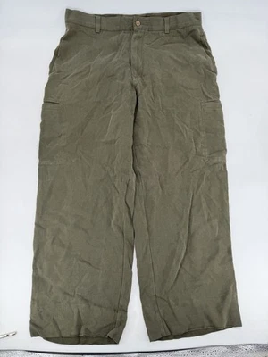 Tommy Bahama Corduroy Pants Men's Olive Green Silk Cotton Blend Size 34x26 - Image 1 of 4