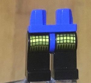 Lego schwarze Minifiguren Beine, blaue Hüften, Classic Space Alien Droid Goldrand - Bild 1 von 1