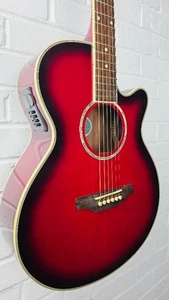 ARIA ELECORD FET-ELITE RS RED SUNBURST ELECTRO ACOUSTIC GUITAR - Picture 1 of 16