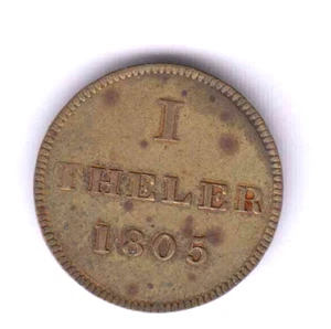 GERMANY DEUTSCHLAND Jewish Denier 1 Heller 1805 (AH134) - Picture 1 of 2
