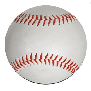 BASEBALL BALL Circle PC Computer Mouse Mat Pad Sport Funny - Picture 1 of 1