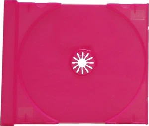 (10) CDIR80FHP mattiert heiß rosa Standard CD Fächer Ersatz Einsätze farbig - Bild 1 von 1