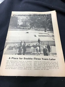 VTG "Current Events" American Education Publ. Nov. 1966, Kennedy Assassination - Picture 1 of 12