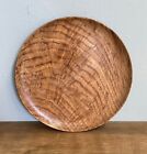 Vintage Treen Hand Turned Hand Made Oak? Hardwood Wood Wooden Side Plate 20.5cm