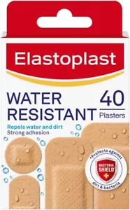 Elastoplast Water Resistant Plasters (40 Pieces), Dirt 40 Count (Pack of 1) - Picture 1 of 6