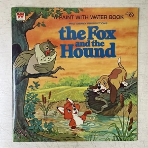 FREE SHIPPING UNUSED 1981 Whitman Paint With Water book The Fox and the Hound - Picture 1 of 7