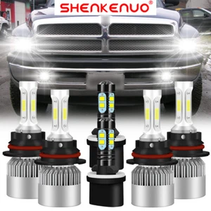 Faros antiniebla LED blancos S2 para Dodge RAM 1500 2500 3500 1994-2001 6X - Imagen 1 de 15