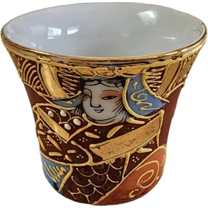 Kutani Moriage Geisha Demitasse Tasse oder Schnapsglas Japan - Bild 1 von 6