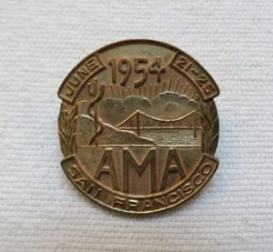 Vintage 1954 AMA Pin - San Francisco - Picture 1 of 2