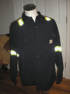 NUEVA Camisa Carhartt FR XL Ignífuga Azul Marino CAT 2 NFPA 2112 63680-20 - Imagen 1 de 2