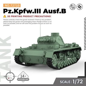 SSMODEL SS72710 1/72 25mm kit modellino militare Pz.Kpfw.III Ausf.B - Foto 1 di 5