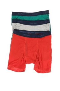 Hanes 267571 Boys' Boxer Brief Underwear Green/Red/Gray Pack of 3 Size XL - Picture 1 of 2