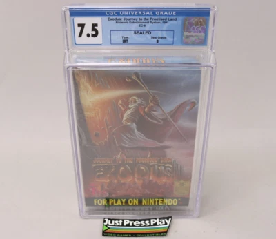 Exodus: Journey to the Promised Land Nintendo NES Wisdom Tree Sealed CGC 7.5 B - Image 1 of 4