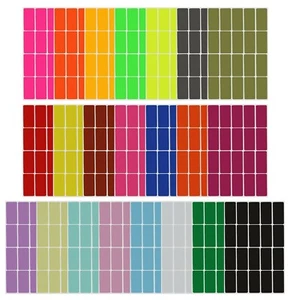Pegatinas de etiqueta rectangulares 1,57 x 0,75 pulgadas adhesivas rectángulos oficina paquete 440 - Imagen 1 de 11