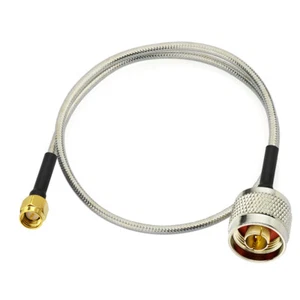 10X N male plug to SMA male RF pigtail RG402 .141" for radio antenna 30cm cable - Picture 1 of 4