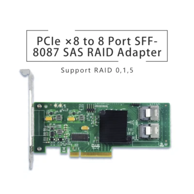 PCIe x8 to Internal 8 Port SFF-8087 6Gb/s SAS/SATA Expansion Card SAS2008-8I - Image 1 of 4