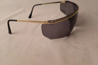 80s futuristic wrap around z87 Sunglasses Charlotte Pavlos Safety Glasses vtg - Image 1 of 4
