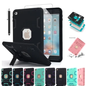 For iPad mini 5th iPad 4th 3rd 2nd Case Hybrid Shockproof Heavy Duty Stand Cover - Picture 1 of 35