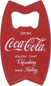 Tablecraft CC343 Stainless Steel Coca-Cola Bottle Opener Fridge Magnet, Red - Picture 1 of 1