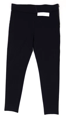 ¡NUEVO! Leggings Ponte Ann Taylor Cremallera Lateral Azul Marino Atlántico Talla 10 Foto 1 de 4