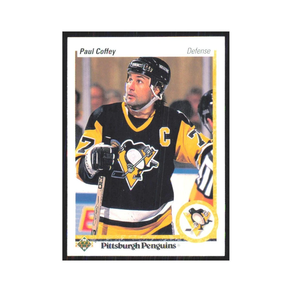 Paul Coffey 1990 Upper Deck #124 Pittsburgh Penguins Hockey Card NM - Image 1 of 3