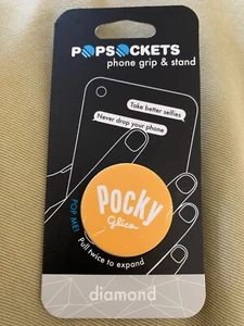 Yellow Pocky Phone Grip & Stand - NEW - Picture 1 of 2